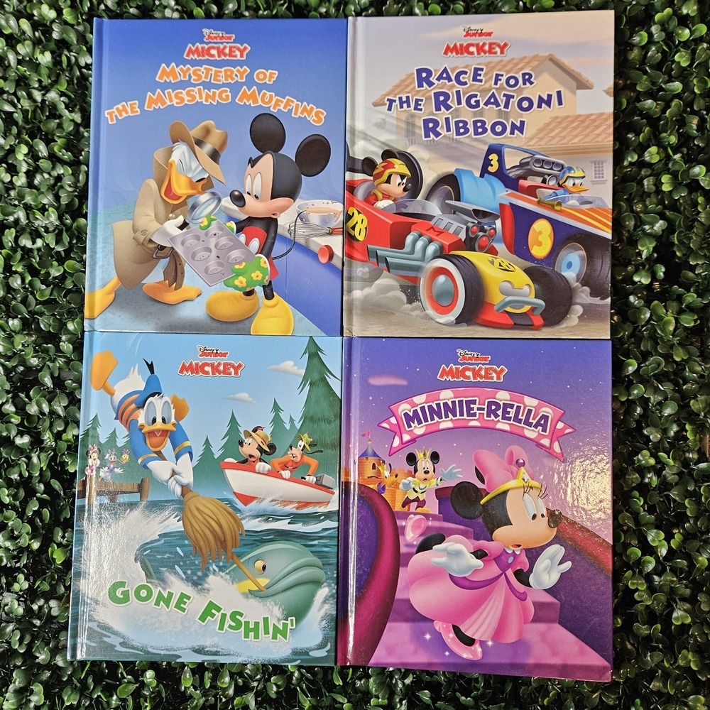 Disney Jr Mickey Mouse Books Lot Of 4 Toddler Young‎ Readers
